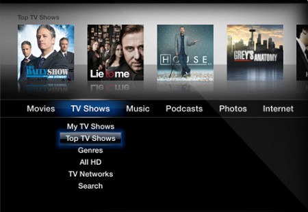 Nuova interfaccia Apple TV 3.0