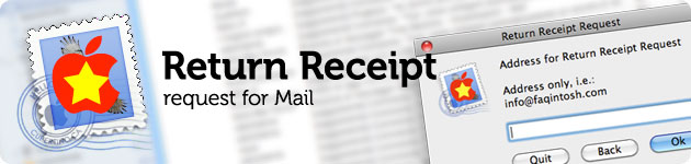 Richiesta di ricevuta di ritorno per Mac Mail