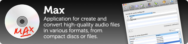 max rippa cd e converti file audio in tutti i formati possibili