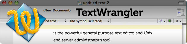 textwrangler powerful texteditor