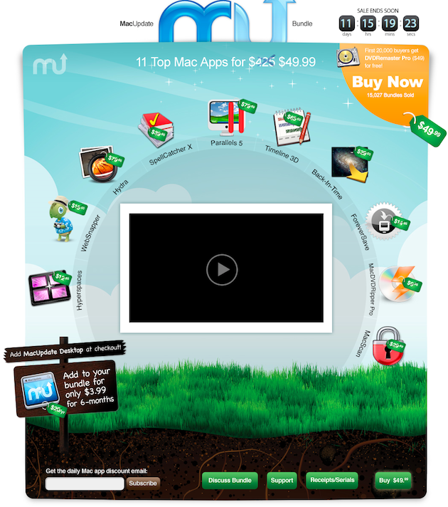 MacUpdate Promo Spring Bundle 2010 - 10 Great Apps for $49.99