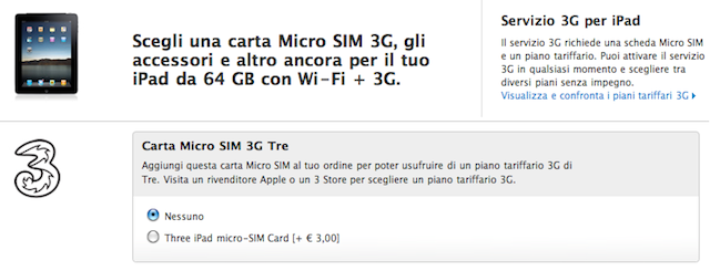 opzione BTO per micro.SIM card