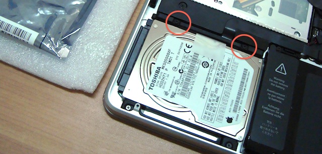 sostituire hard disk macbook pro