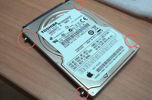 viti torx hard disk macbook pro