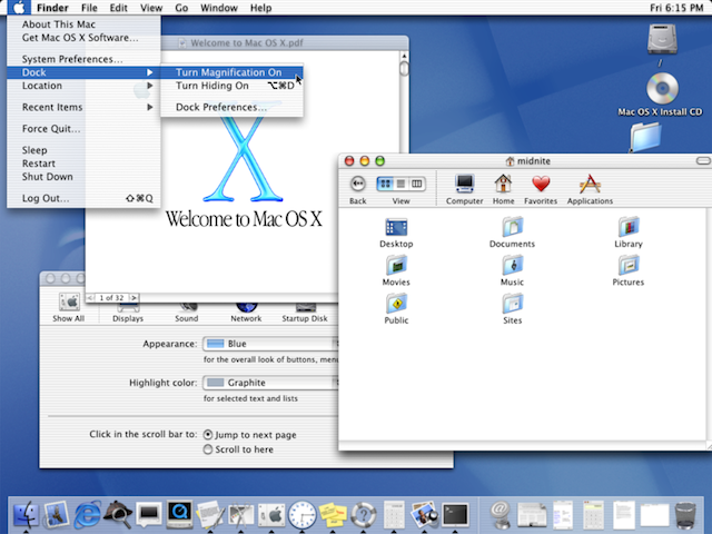 Mac OS X 10.0 beta Ghepardo