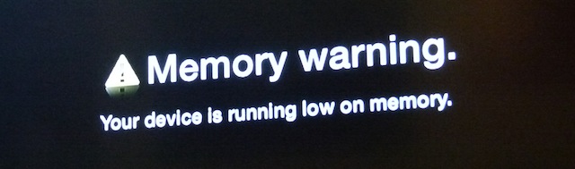memory warning