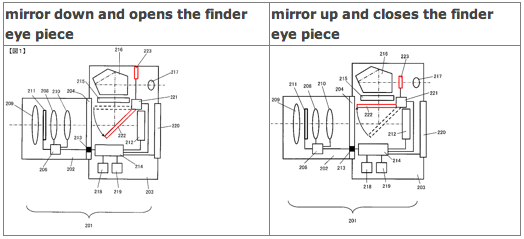 nikon half mirror lock up patent Nikon patents update (half mirror, flash with built in bounce system)