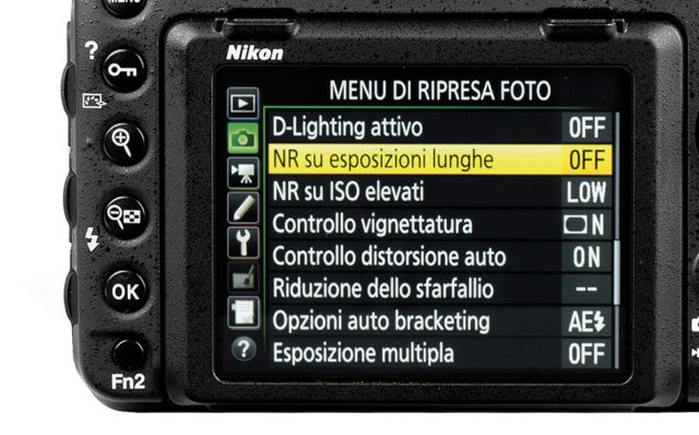Riduzione rumore esposizioni lunghe Nikon D850