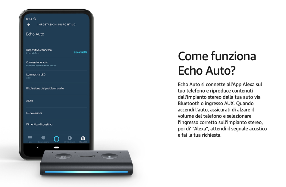 Alexa entra in macchina con Echo Auto, da oggi anche in Italia